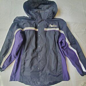 FedEx Jacket Windbreaker Parka VF Imagewear Reflective Waterproof Men's Size L